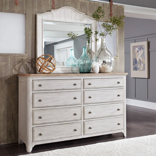 Farmhouse Reimagined Poster Bed, Dresser & Mirror, Chest image
