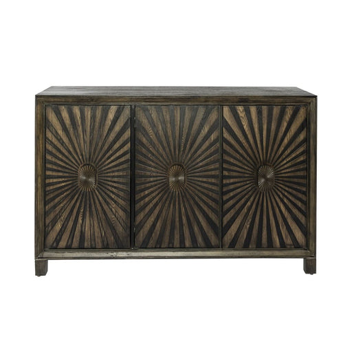 Liberty Furniture Chaucer 3 Door Accent Cabinet in Aged Whiskey image