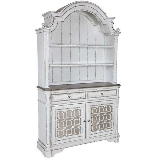 Liberty Furniture Magnolia Manor Display China in Antique White image