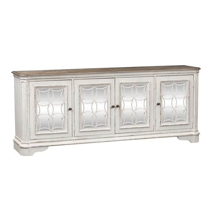 Liberty Magnolia Manor Entertainment TV Stand in Antique White