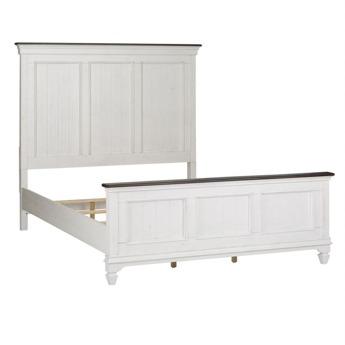 Liberty Furniture Allyson Park Cal King Panel Bed in Wirebrushed White