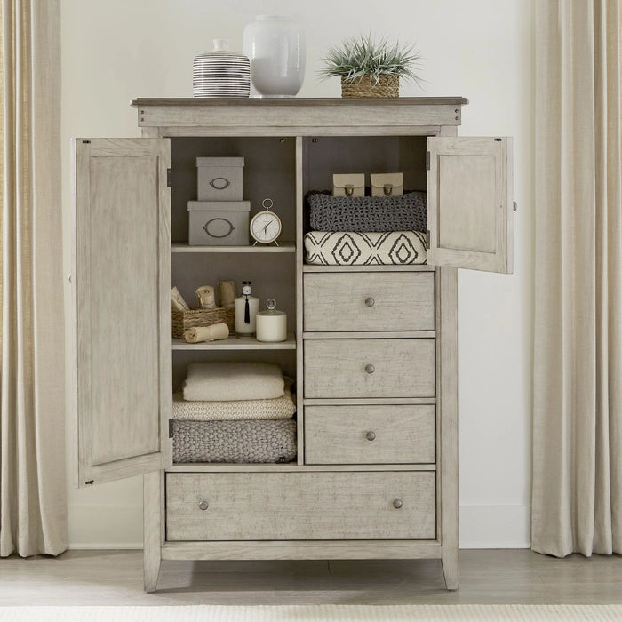 Ivy Hollow Door Chest in Weathered Linen image