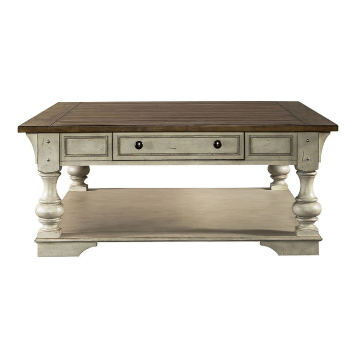 Liberty Morgan Creek Cocktail Table in Antique White image