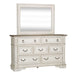 Abbey Park Panel Bed, Dresser & Mirror, Night Stand image