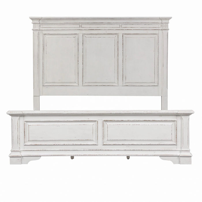 Abbey Park King California Panel Bed, Dresser & Mirror, Night Stand image