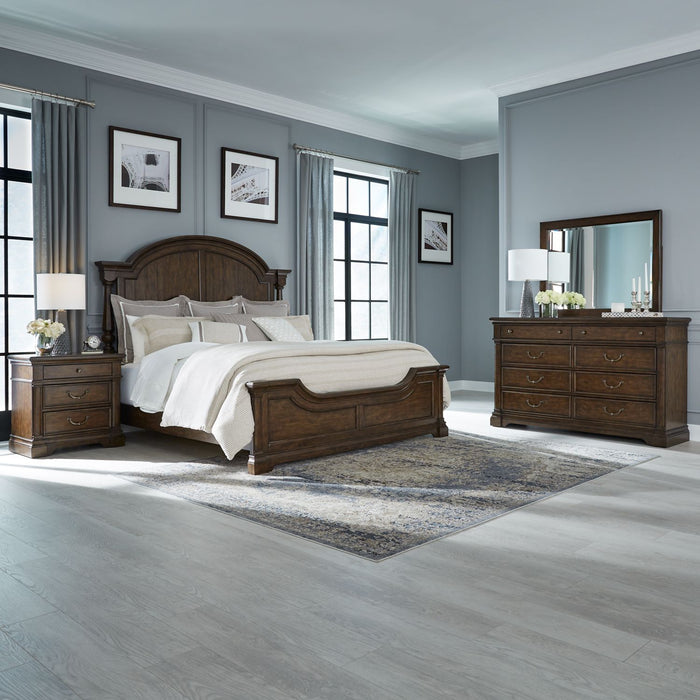 Arden Road King California Poster Bed, Dresser & Mirror, Night Stand image