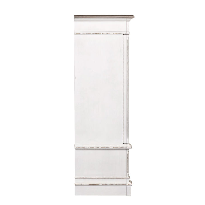 Abbey Park Mirrored Door Chest in Antique White
