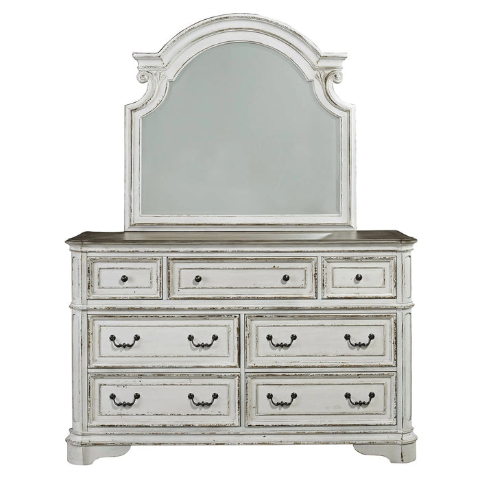 Magnolia Manor Uph Bed, Dresser & Mirror, Chest, Night Stand image