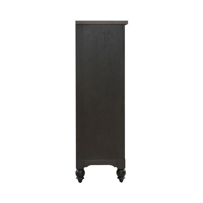Americana Farmhouse 5 Drawer Chest in Black
