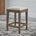 Liberty Furniture Americana Farmhouse Upholstered Console Stool in Dusty Taupe image