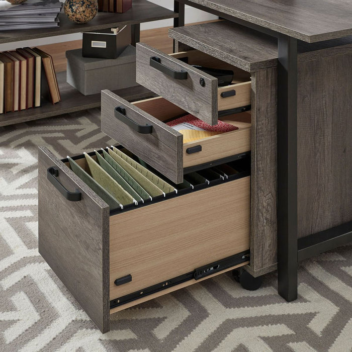 Liberty Furniture Tanners Creek File Cabinet in Greystone