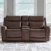 Liberty Furniture Blair Loveseat w/Console P2 & ZG in Cognac image