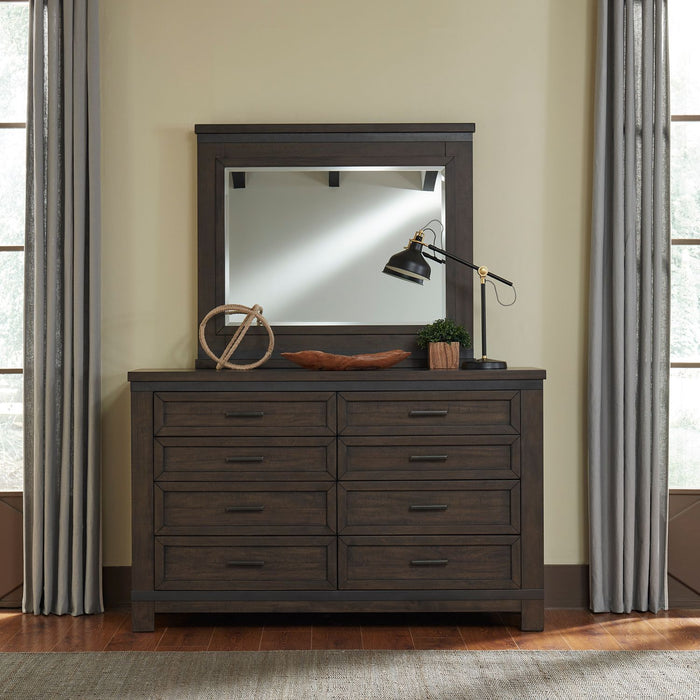 Thornwood Hills King Bookcase Bed, Dresser & Mirror, Chest, Night Stand