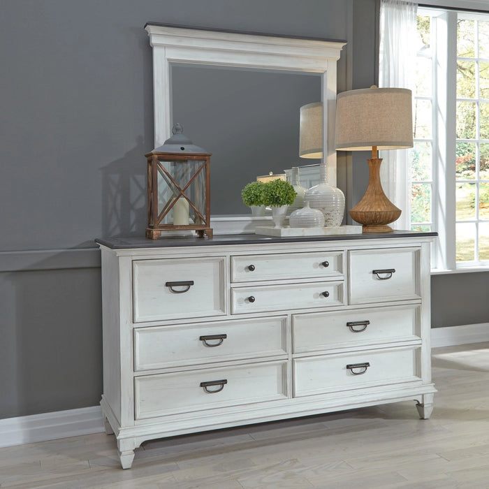 Allyson Park Panel Bed, Dresser & Mirror, Night Stand image