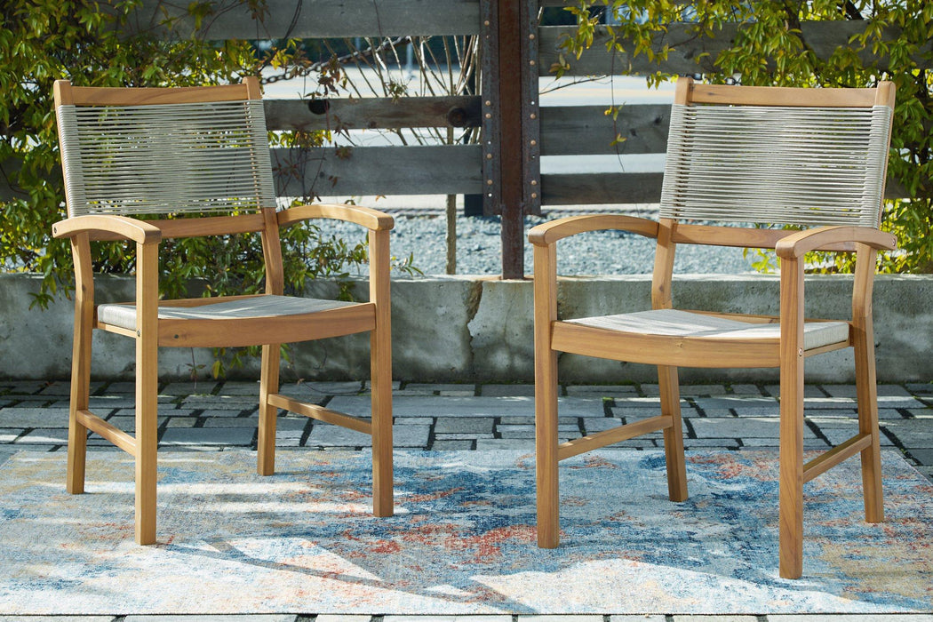 Janiyah Outdoor Dining Arm Chair (Set of 2)