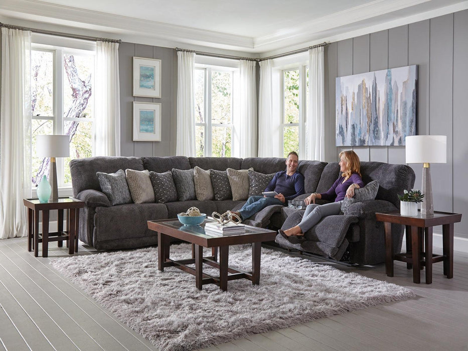 Catnapper Furniture Burbank Armless Chair in Smoke