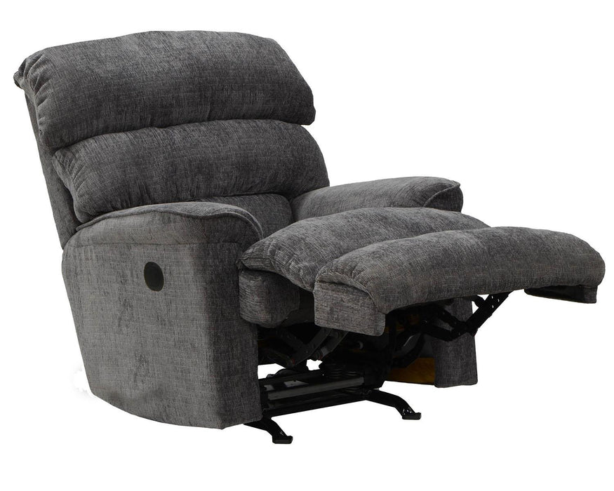 Catnapper Pearson Rocker Recliner in Charcoal