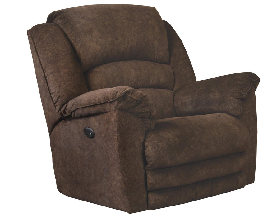 Catnapper Rialto Power Lay Flat Recliner in Chocolate 64775-7