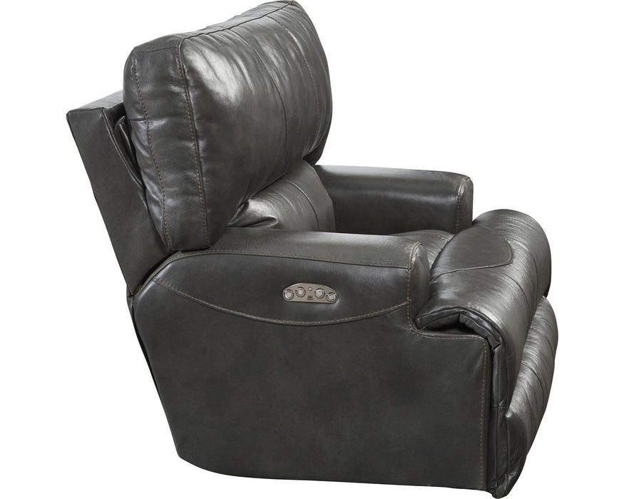 Catnapper Wembley Lay Flat Recliner in Steel