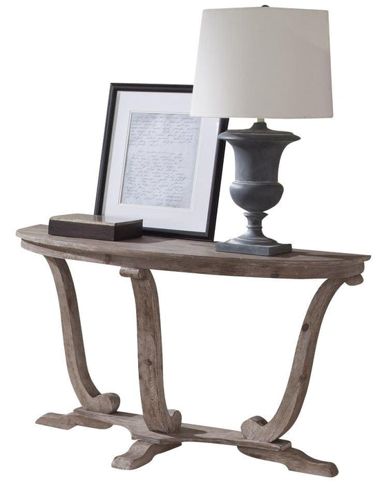 Liberty Furniture Greystone Mill Sofa Table in Stone White image