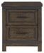 Liberty Furniture Thornwood Hills 2 Drawer Nightstand in Rock Beaten Gray image