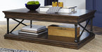 Liberty Furniture Tribeca Rectangular Cocktail Table in Cordovian Brown image