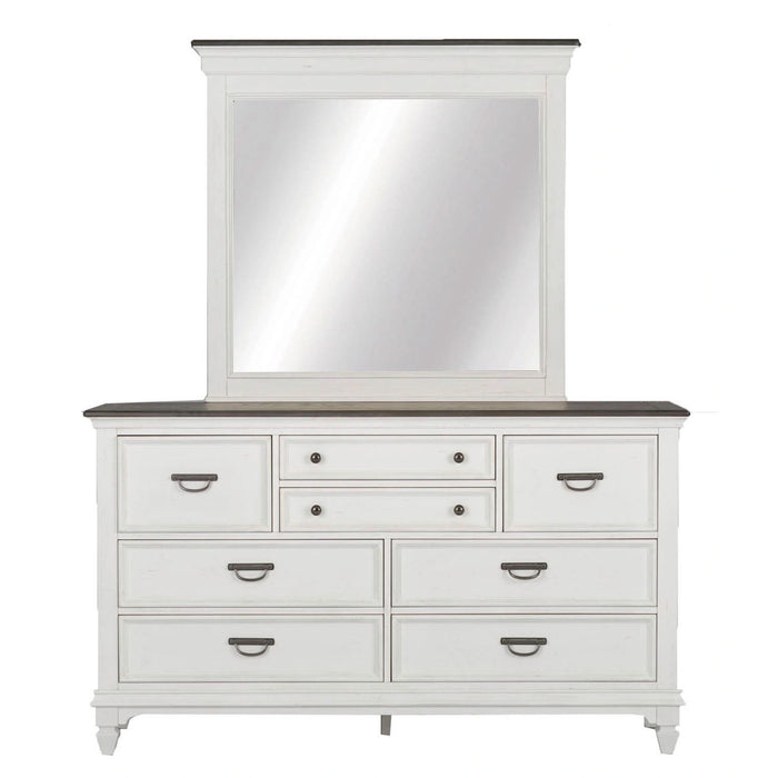Allyson Park Panel Bed, Dresser & Mirror, Night Stand image