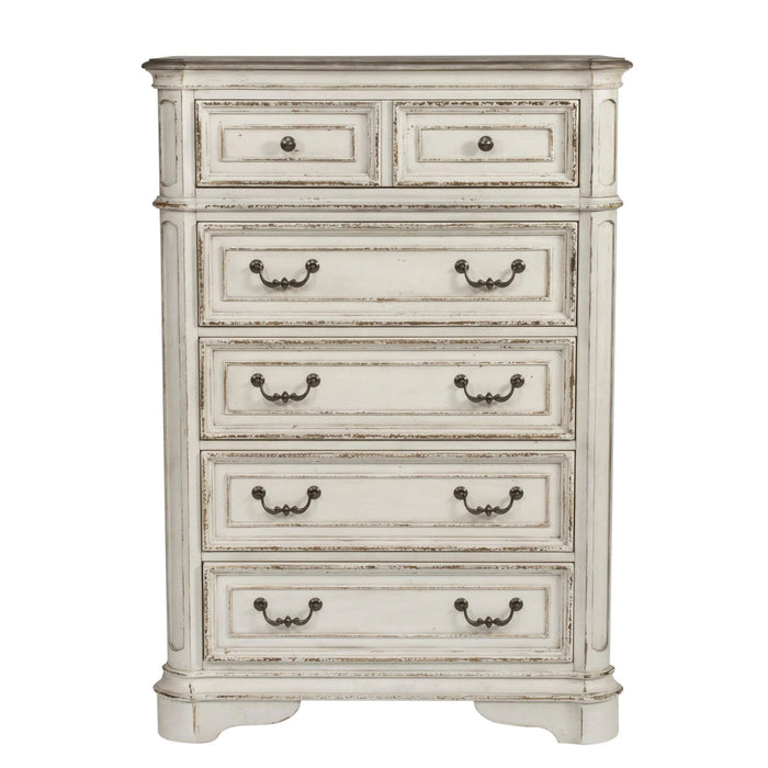 Magnolia Manor King California Panel Bed, Dresser & Mirror, Chest image