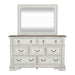 Abbey Park King California Panel Bed, Dresser & Mirror image